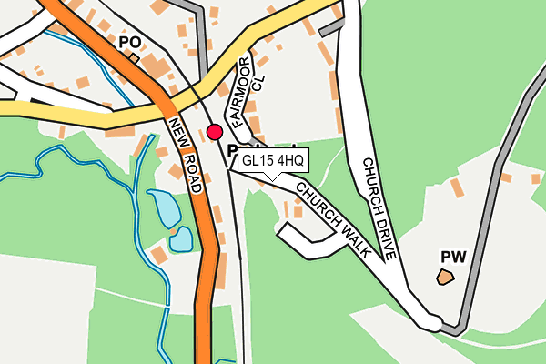 GL15 4HQ map - OS OpenMap – Local (Ordnance Survey) GL15 4HQ map - OS OpenMap – Local (Ordnance Survey)