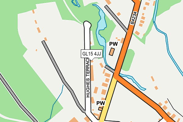 GL15 4JJ map - OS OpenMap – Local (Ordnance Survey) GL15 4JJ map - OS OpenMap – Local (Ordnance Survey)