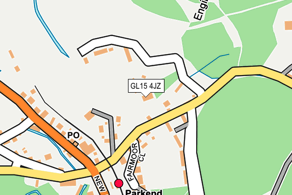 GL15 4JZ map - OS OpenMap – Local (Ordnance Survey) GL15 4JZ map - OS OpenMap – Local (Ordnance Survey)