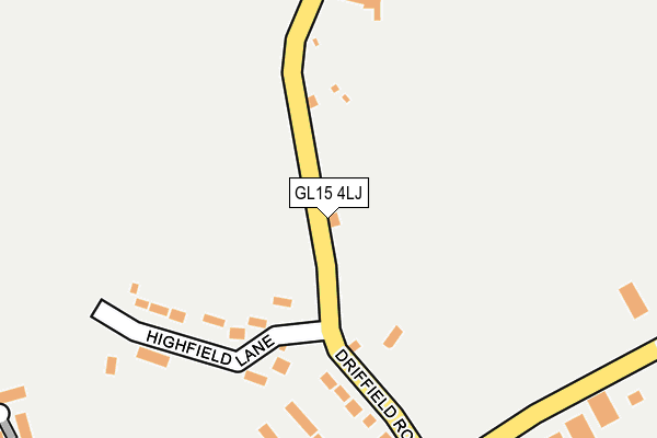 GL15 4LJ map - OS OpenMap – Local (Ordnance Survey) GL15 4LJ map - OS OpenMap – Local (Ordnance Survey)