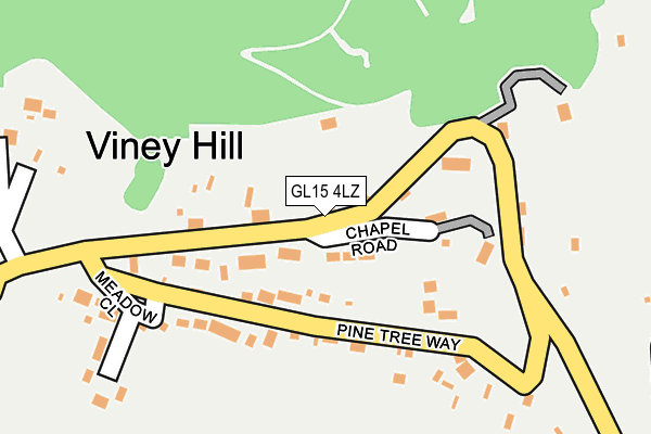 GL15 4LZ map - OS OpenMap – Local (Ordnance Survey) GL15 4LZ map - OS OpenMap – Local (Ordnance Survey)