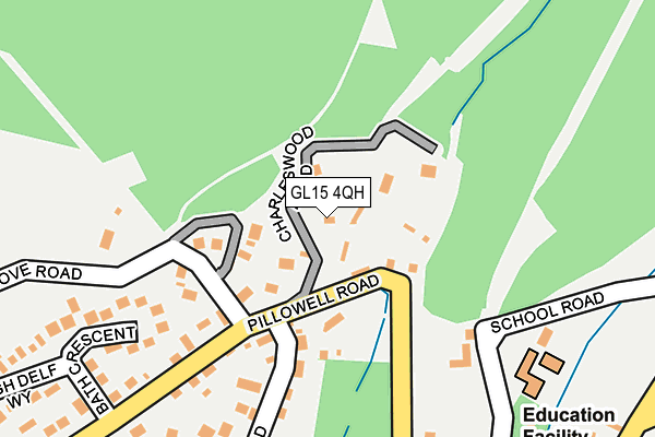 GL15 4QH map - OS OpenMap – Local (Ordnance Survey) GL15 4QH map - OS OpenMap – Local (Ordnance Survey)