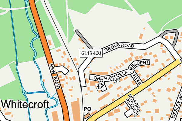 GL15 4QJ map - OS OpenMap – Local (Ordnance Survey) GL15 4QJ map - OS OpenMap – Local (Ordnance Survey)