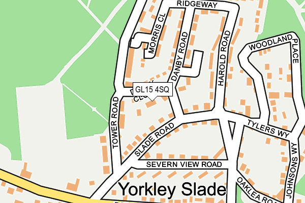 GL15 4SQ map - OS OpenMap – Local (Ordnance Survey) GL15 4SQ map - OS OpenMap – Local (Ordnance Survey)