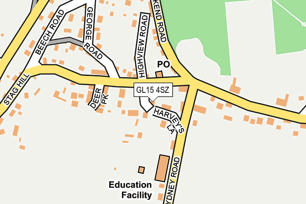 GL15 4SZ map - OS OpenMap – Local (Ordnance Survey) GL15 4SZ map - OS OpenMap – Local (Ordnance Survey)