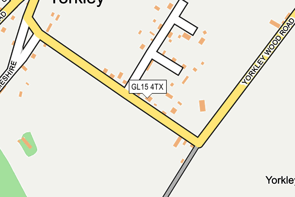 GL15 4TX map - OS OpenMap – Local (Ordnance Survey) GL15 4TX map - OS OpenMap – Local (Ordnance Survey)
