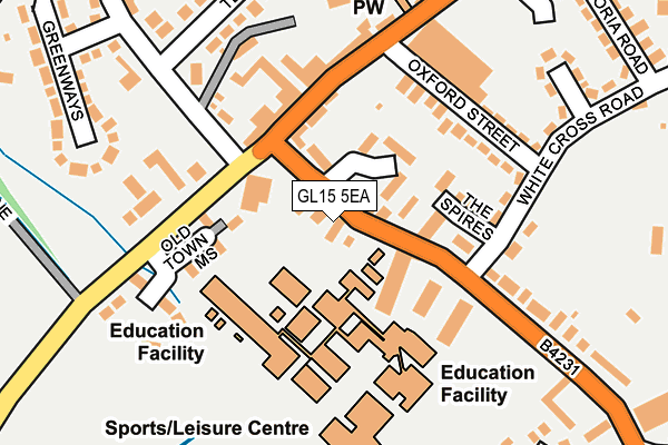 GL15 5EA map - OS OpenMap – Local (Ordnance Survey) GL15 5EA map - OS OpenMap – Local (Ordnance Survey)