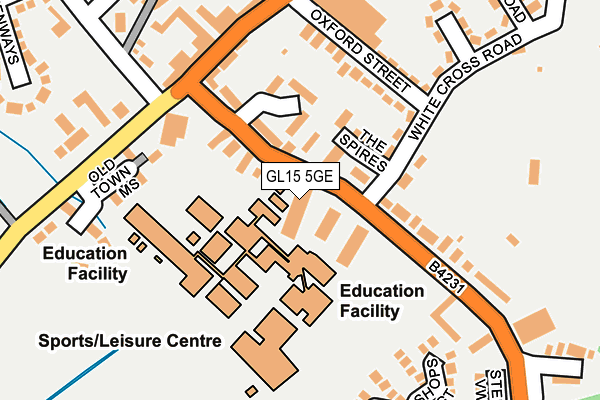 GL15 5GE map - OS OpenMap – Local (Ordnance Survey) GL15 5GE map - OS OpenMap – Local (Ordnance Survey)