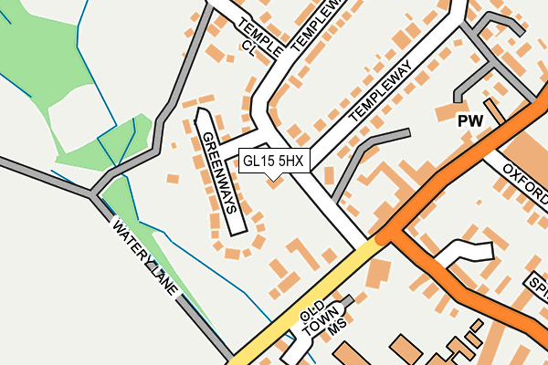 GL15 5HX map - OS OpenMap – Local (Ordnance Survey) GL15 5HX map - OS OpenMap – Local (Ordnance Survey)