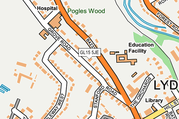 GL15 5JE map - OS OpenMap – Local (Ordnance Survey) GL15 5JE map - OS OpenMap – Local (Ordnance Survey)