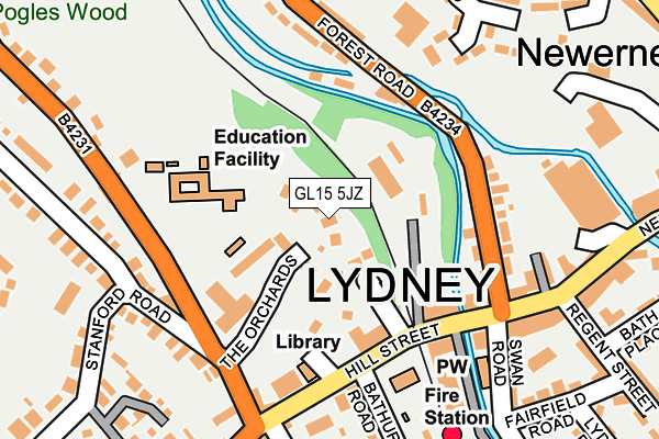 GL15 5JZ map - OS OpenMap – Local (Ordnance Survey) GL15 5JZ map - OS OpenMap – Local (Ordnance Survey)
