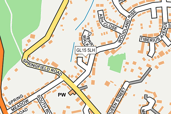 GL15 5LH map - OS OpenMap – Local (Ordnance Survey) GL15 5LH map - OS OpenMap – Local (Ordnance Survey)