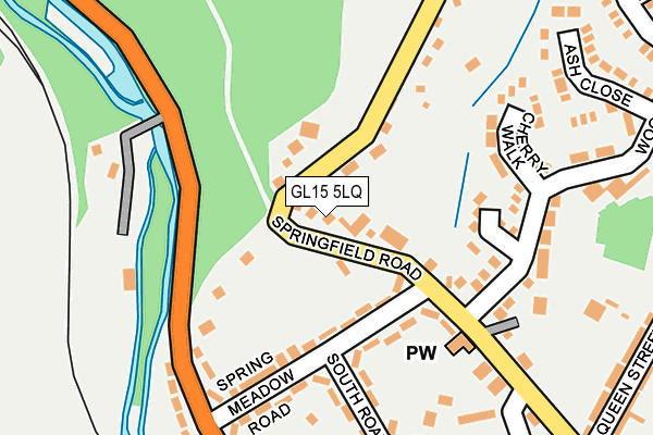 GL15 5LQ map - OS OpenMap – Local (Ordnance Survey) GL15 5LQ map - OS OpenMap – Local (Ordnance Survey)