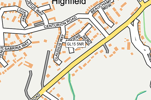 GL15 5NR map - OS OpenMap – Local (Ordnance Survey) GL15 5NR map - OS OpenMap – Local (Ordnance Survey)