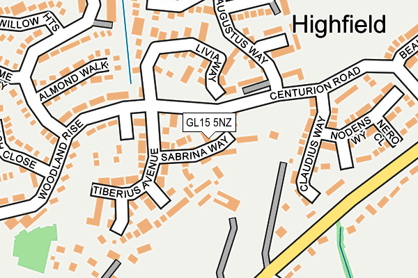 GL15 5NZ map - OS OpenMap – Local (Ordnance Survey) GL15 5NZ map - OS OpenMap – Local (Ordnance Survey)