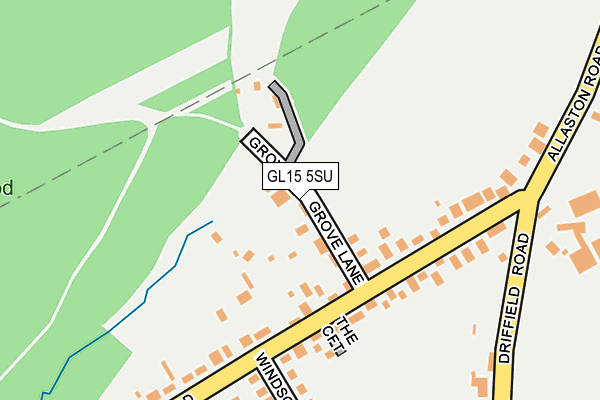 GL15 5SU map - OS OpenMap – Local (Ordnance Survey) GL15 5SU map - OS OpenMap – Local (Ordnance Survey)
