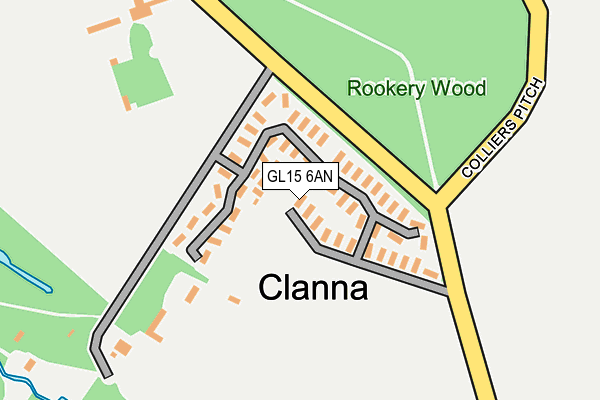 GL15 6AN map - OS OpenMap – Local (Ordnance Survey) GL15 6AN map - OS OpenMap – Local (Ordnance Survey)