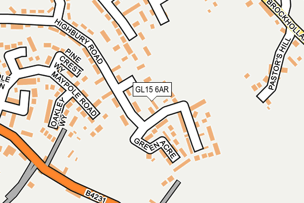 GL15 6AR map - OS OpenMap – Local (Ordnance Survey) GL15 6AR map - OS OpenMap – Local (Ordnance Survey)