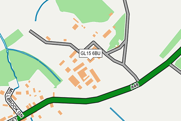 GL15 6BU map - OS OpenMap – Local (Ordnance Survey) GL15 6BU map - OS OpenMap – Local (Ordnance Survey)