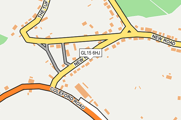 GL15 6HJ map - OS OpenMap – Local (Ordnance Survey) GL15 6HJ map - OS OpenMap – Local (Ordnance Survey)