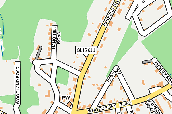 GL15 6JU map - OS OpenMap – Local (Ordnance Survey) GL15 6JU map - OS OpenMap – Local (Ordnance Survey)