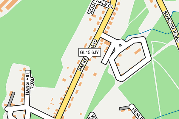 GL15 6JY map - OS OpenMap – Local (Ordnance Survey) GL15 6JY map - OS OpenMap – Local (Ordnance Survey)