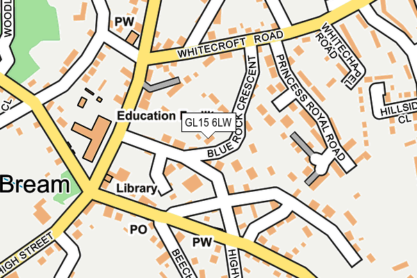GL15 6LW map - OS OpenMap – Local (Ordnance Survey) GL15 6LW map - OS OpenMap – Local (Ordnance Survey)