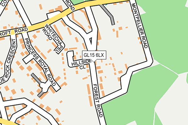 GL15 6LX map - OS OpenMap – Local (Ordnance Survey) GL15 6LX map - OS OpenMap – Local (Ordnance Survey)