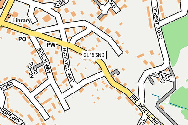 GL15 6ND map - OS OpenMap – Local (Ordnance Survey) GL15 6ND map - OS OpenMap – Local (Ordnance Survey)