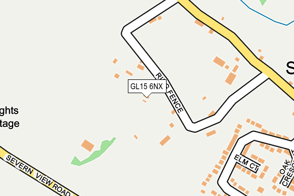 GL15 6NX map - OS OpenMap – Local (Ordnance Survey) GL15 6NX map - OS OpenMap – Local (Ordnance Survey)