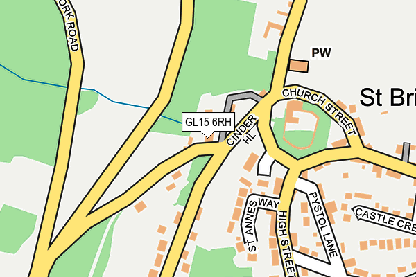 GL15 6RH map - OS OpenMap – Local (Ordnance Survey) GL15 6RH map - OS OpenMap – Local (Ordnance Survey)