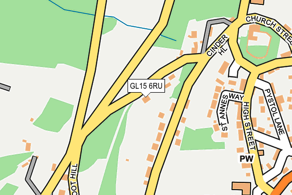 GL15 6RU map - OS OpenMap – Local (Ordnance Survey) GL15 6RU map - OS OpenMap – Local (Ordnance Survey)
