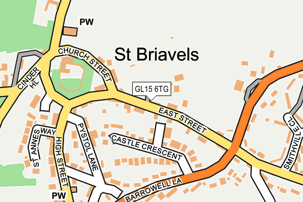 GL15 6TG map - OS OpenMap – Local (Ordnance Survey) GL15 6TG map - OS OpenMap – Local (Ordnance Survey)
