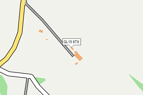 GL15 6TX map - OS OpenMap – Local (Ordnance Survey) GL15 6TX map - OS OpenMap – Local (Ordnance Survey)