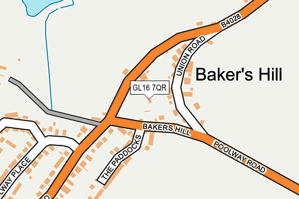 GL16 7QR map - OS OpenMap – Local (Ordnance Survey) GL16 7QR map - OS OpenMap – Local (Ordnance Survey)