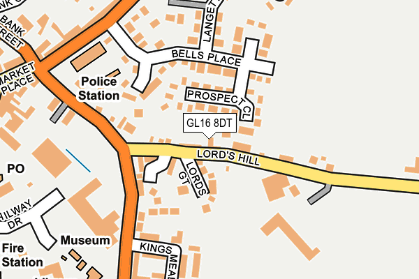 GL16 8DT map - OS OpenMap – Local (Ordnance Survey) GL16 8DT map - OS OpenMap – Local (Ordnance Survey)