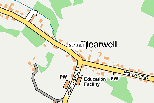 GL16 8JT map - OS OpenMap – Local (Ordnance Survey) GL16 8JT map - OS OpenMap – Local (Ordnance Survey)