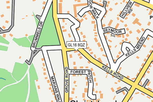 GL16 8QZ map - OS OpenMap – Local (Ordnance Survey) GL16 8QZ map - OS OpenMap – Local (Ordnance Survey)