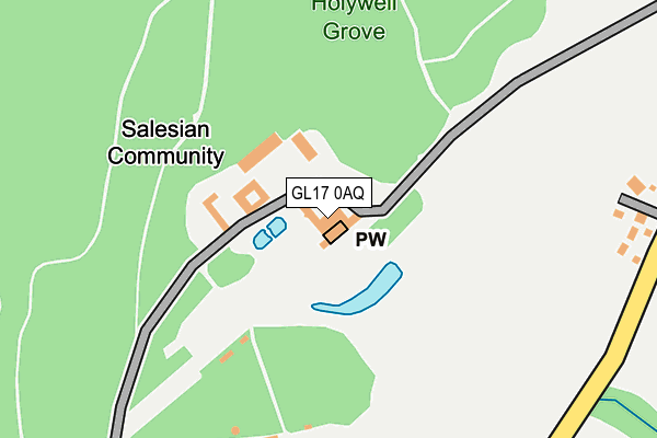 GL17 0AQ map - OS OpenMap – Local (Ordnance Survey) GL17 0AQ map - OS OpenMap – Local (Ordnance Survey)