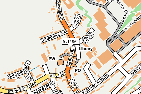 GL17 0AT map - OS OpenMap – Local (Ordnance Survey) GL17 0AT map - OS OpenMap – Local (Ordnance Survey)