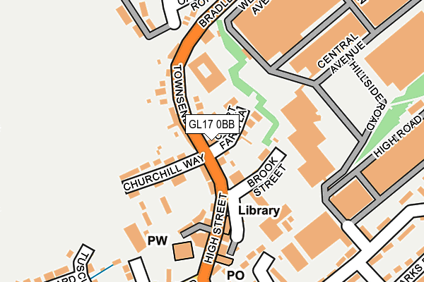 GL17 0BB map - OS OpenMap – Local (Ordnance Survey) GL17 0BB map - OS OpenMap – Local (Ordnance Survey)