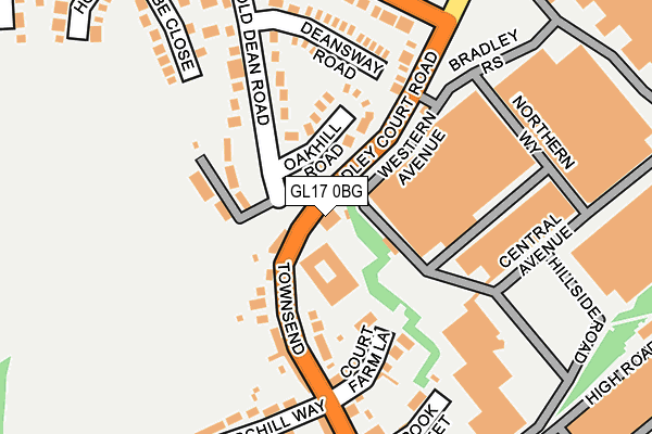GL17 0BG map - OS OpenMap – Local (Ordnance Survey) GL17 0BG map - OS OpenMap – Local (Ordnance Survey)