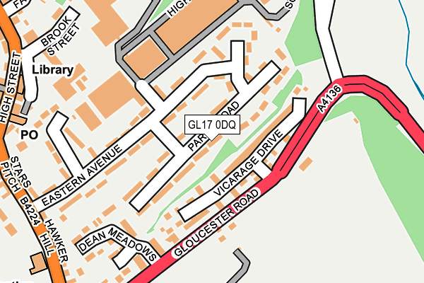 GL17 0DQ map - OS OpenMap – Local (Ordnance Survey) GL17 0DQ map - OS OpenMap – Local (Ordnance Survey)