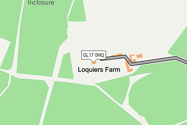 GL17 0HQ map - OS OpenMap – Local (Ordnance Survey) GL17 0HQ map - OS OpenMap – Local (Ordnance Survey)