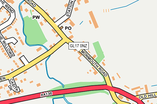 GL17 0NZ map - OS OpenMap – Local (Ordnance Survey) GL17 0NZ map - OS OpenMap – Local (Ordnance Survey)