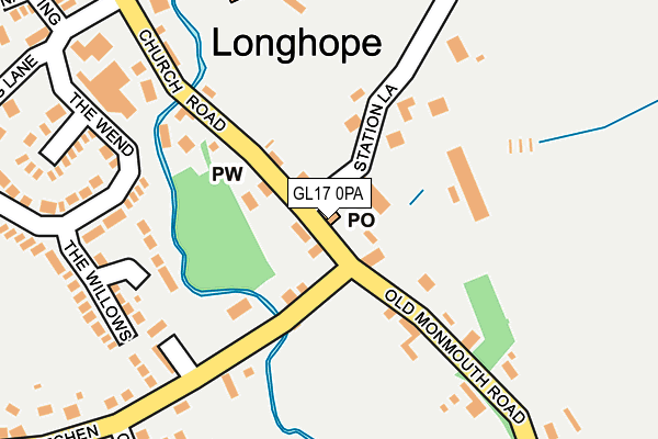 GL17 0PA map - OS OpenMap – Local (Ordnance Survey) GL17 0PA map - OS OpenMap – Local (Ordnance Survey)