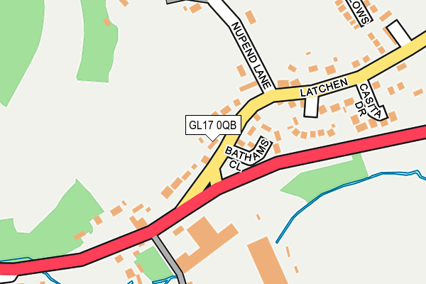 GL17 0QB map - OS OpenMap – Local (Ordnance Survey) GL17 0QB map - OS OpenMap – Local (Ordnance Survey)