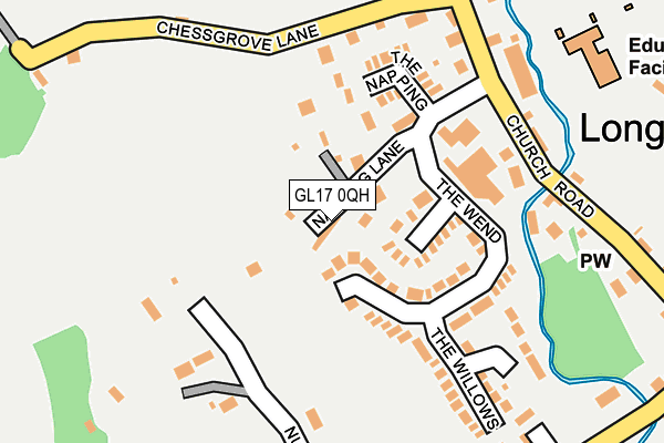 GL17 0QH map - OS OpenMap – Local (Ordnance Survey) GL17 0QH map - OS OpenMap – Local (Ordnance Survey)