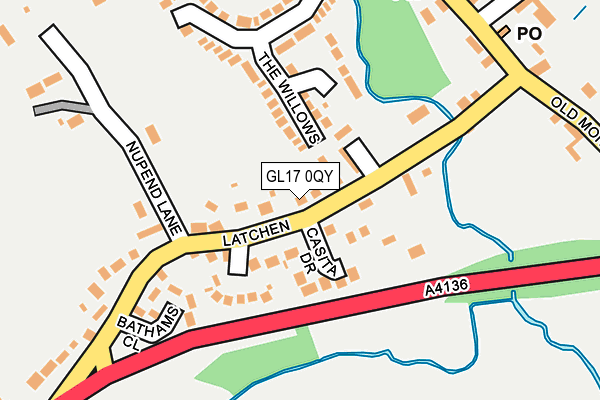 GL17 0QY map - OS OpenMap – Local (Ordnance Survey) GL17 0QY map - OS OpenMap – Local (Ordnance Survey)