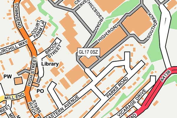 GL17 0SZ map - OS OpenMap – Local (Ordnance Survey) GL17 0SZ map - OS OpenMap – Local (Ordnance Survey)